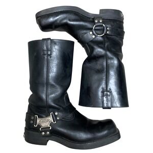 Vintage Harley-Davidson Harness Engineer Boots Black